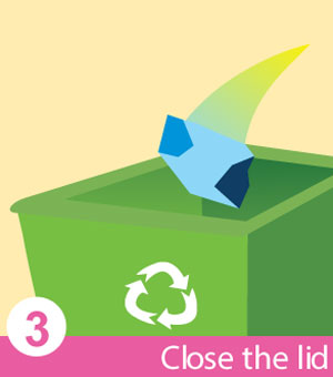 Disposing a sanitary pad